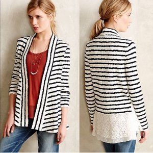 Anthropologie Postmark Cardigan with Lace Detail - Size Small